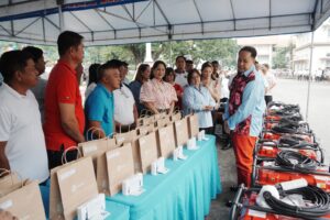 capitol-distributes-emergency-phones,-gen-sets-to-coastal-barangays