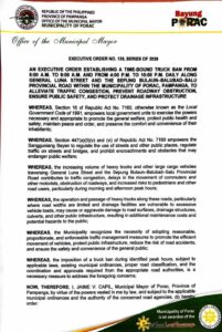 porac-imposes-truck-ban-on-two-major-roads-following-balubad-folk’s-clamor